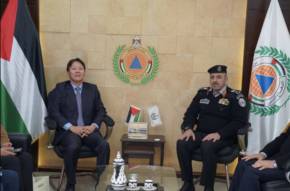 Meeting with Chief of the Palestinian Civil Defense Authority